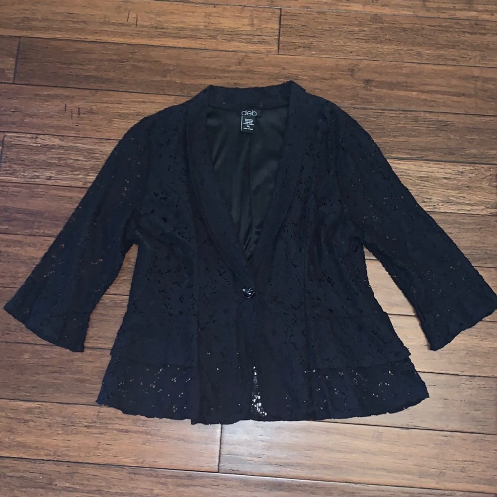 Black lace blazer